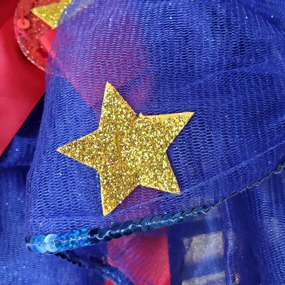 Just Pretend by Wyla blue red and gold Patriotic tutu skirt